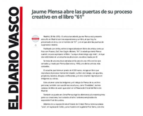 Jaume Plensa 61 - El Diario Vasco